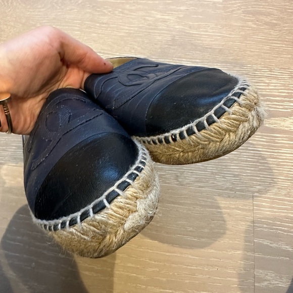 Chanel CC Leather Espadrilles - Picture 2 of 6